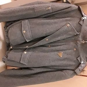 Grey woman jacket runs small